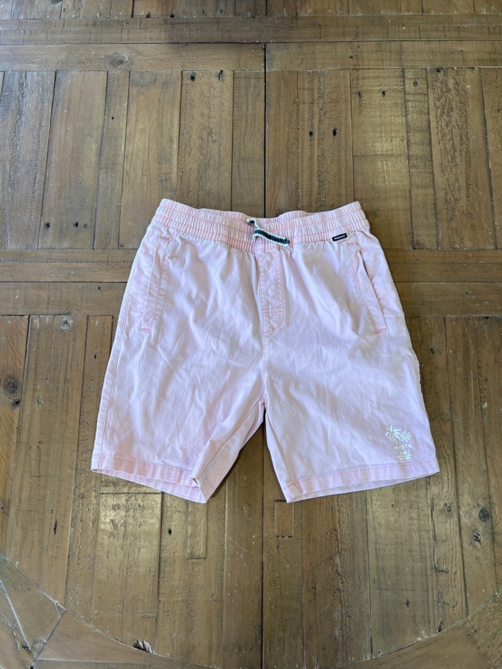 Munster pink flat front pull on shorts size 12